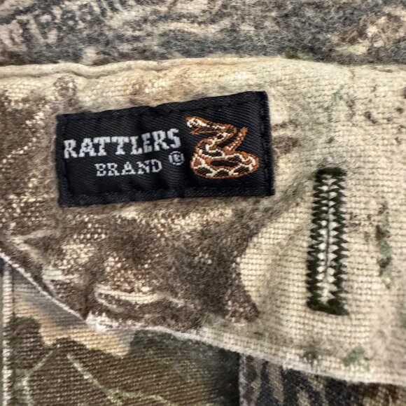 Vintage Rattlers Camouflage Hunting Shirt Men XL Made in USA - Picture 8 of 10